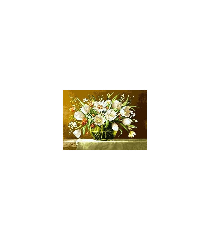 نخ و نقشه تابلو فرش طرح شقایق