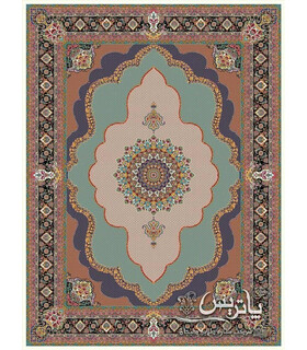 فرش ماشینی پاتریس طرح ریزماهی کرم