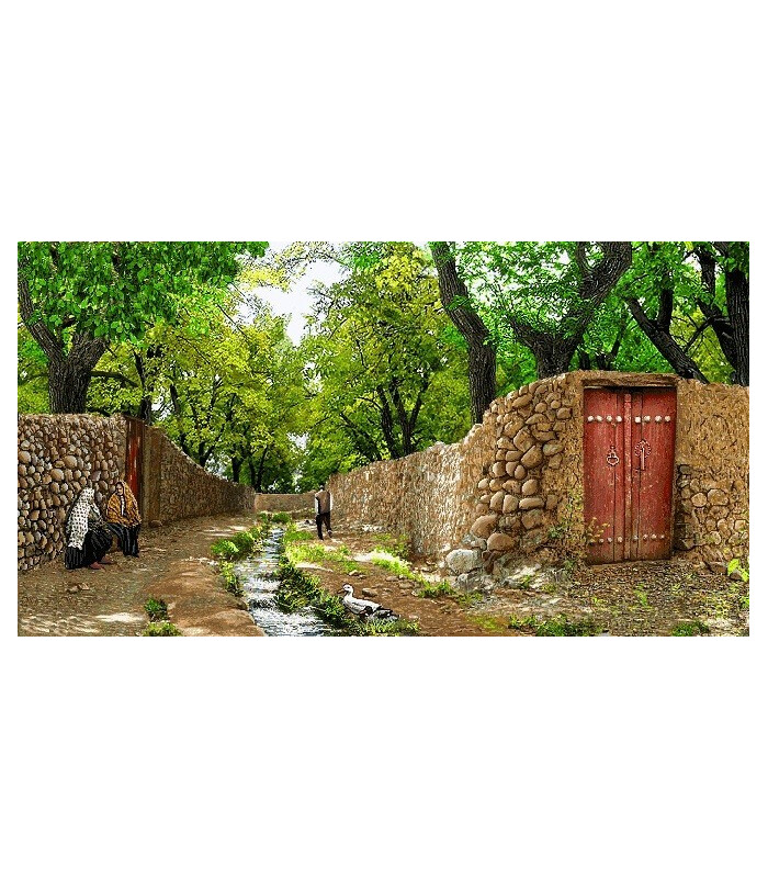نخ و نقشه تابلو فرش کد 52