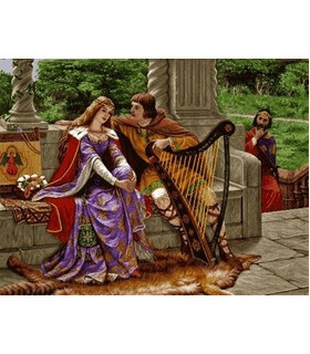 نخ و نقشه تابلو فرش فرانسوی کد 78