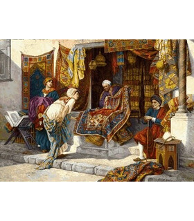 نخ و نقشه تابلو فرش فرانسوی کد 81