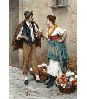نخ و نقشه تابلو فرش فرانسوی کد 90
