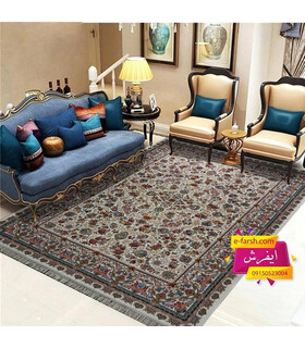 فرش مشهد طرح 802038 کرم