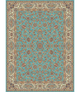 فرش مشهد طرح 87149 آبی