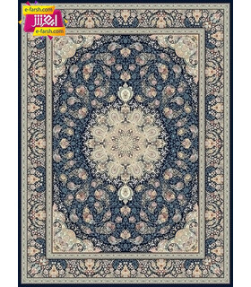 فرش ماشینی مشهد طرح 815014 سورمه ای