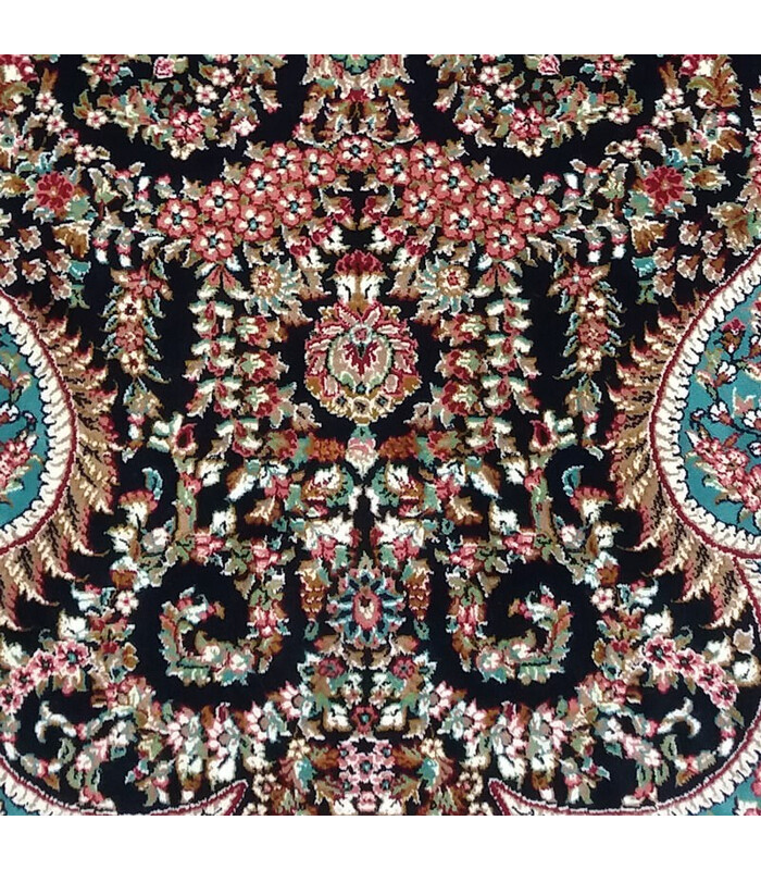 فرش مشهد طرح 87120 آبی