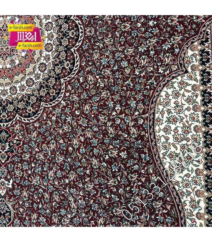 فرش زمرد مشهد طرح 14010 لاکی