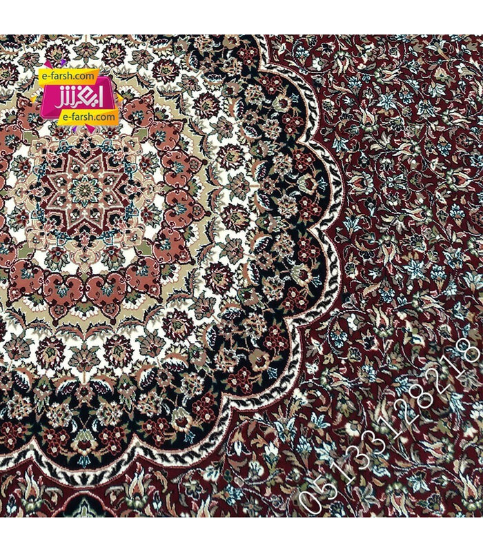 فرش زمرد مشهد طرح 14010 لاکی