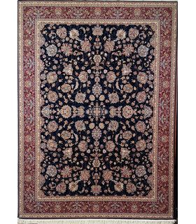 فرش زمرد مشهد طرح 25010 سورمه ای