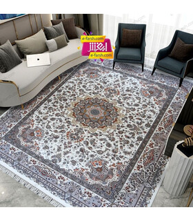 فرش ماشینی مشهد طرح 802080 کرم