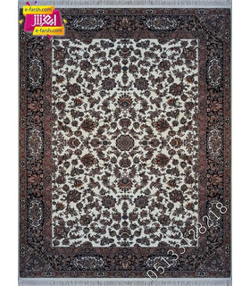 فرش ماشینی مشهد طرح 872149 کرم