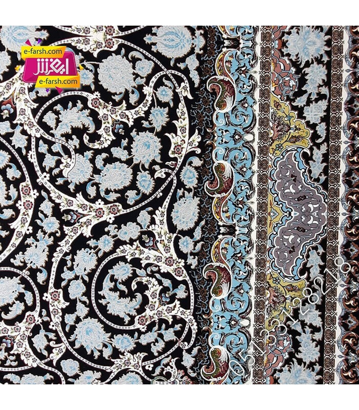 فرش آرا مشهد طرح 60019 سورمه ای