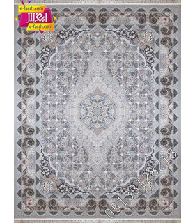 فرش ماشینی زمرد مشهد طرح 55002 صدفی گل برجسته
