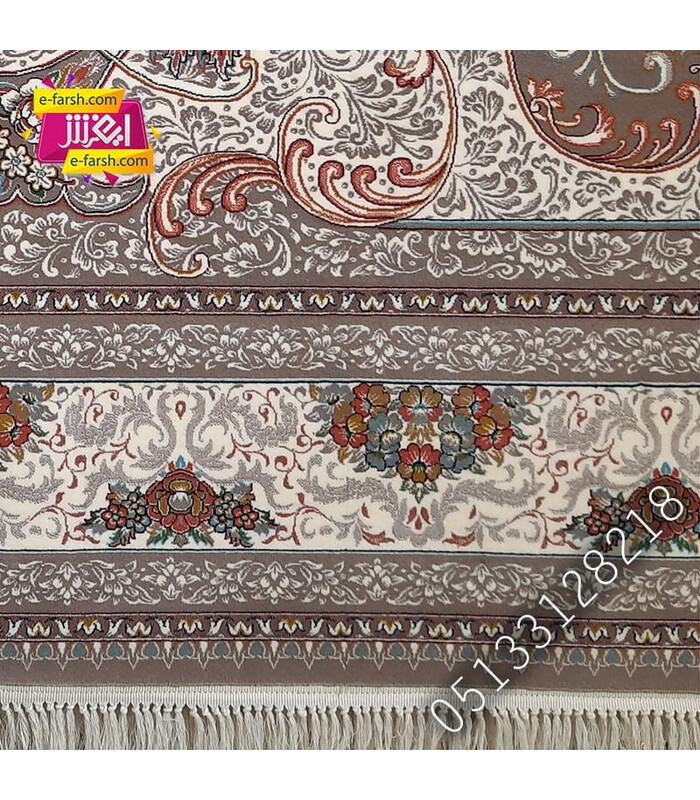 فرش ماشینی آرا مشهد طرح 25600 نسکافه ای
