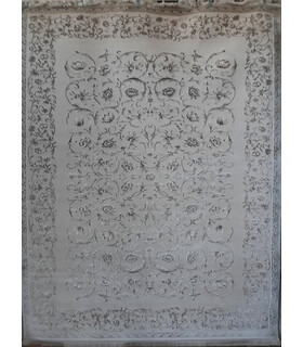 فرش ماشینی زمرد مشهد طرح 1902 کرم