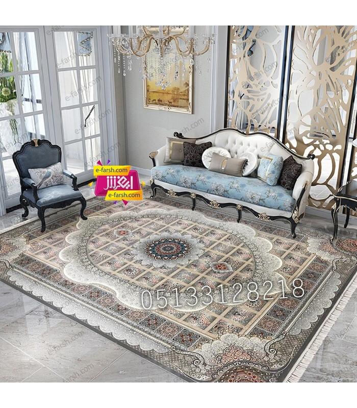 فرش ماشینی آرا مشهد طرح 25607 طوسی