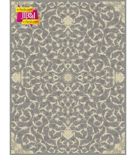 فرش ماشینی مشهد 1200 شانه طرح 806019 طوسی