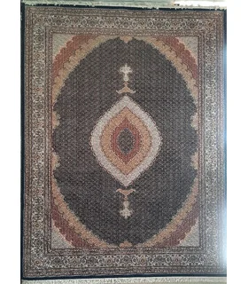 فرش نگین مشهد 700 شانه طرح 2609 سورمه ای