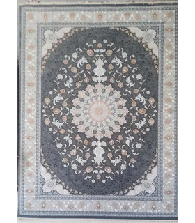 فرش نگین مشهد 700 شانه طرح 2610 دودی