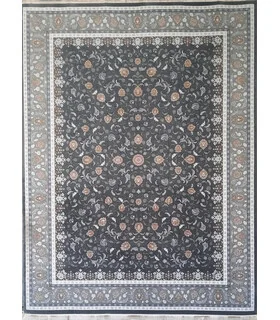 فرش نگین مشهد 700 شانه طرح 2612 دودی