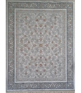 فرش نگین مشهد 700 شانه طرح 2612 نقره ای