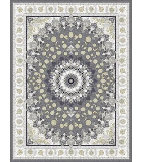 فرش نگین مشهد 700 شانه طرح 2613 دودی