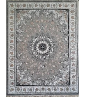 فرش نگین مشهد 700 شانه طرح 2613 خاکستری