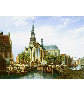 نخ و نقشه تابلو فرش طرح طبیعت کد 139