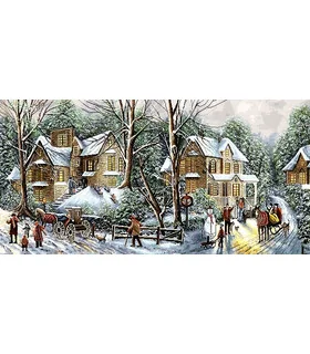 نخ و نقشه تابلو فرش طرح طبیعت کد 140