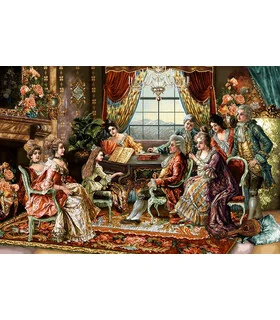 نخ و نقشه تابلو فرش طرح فرانسوی کد 219