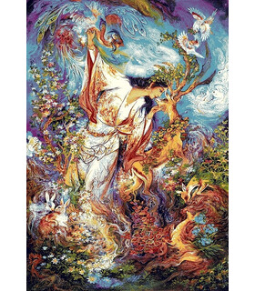 تابلوفرش ماشینی طرح مینیاتوری کد 74