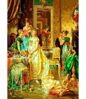 تابلوفرش دستباف طرح فرانسوی سالن آرایش